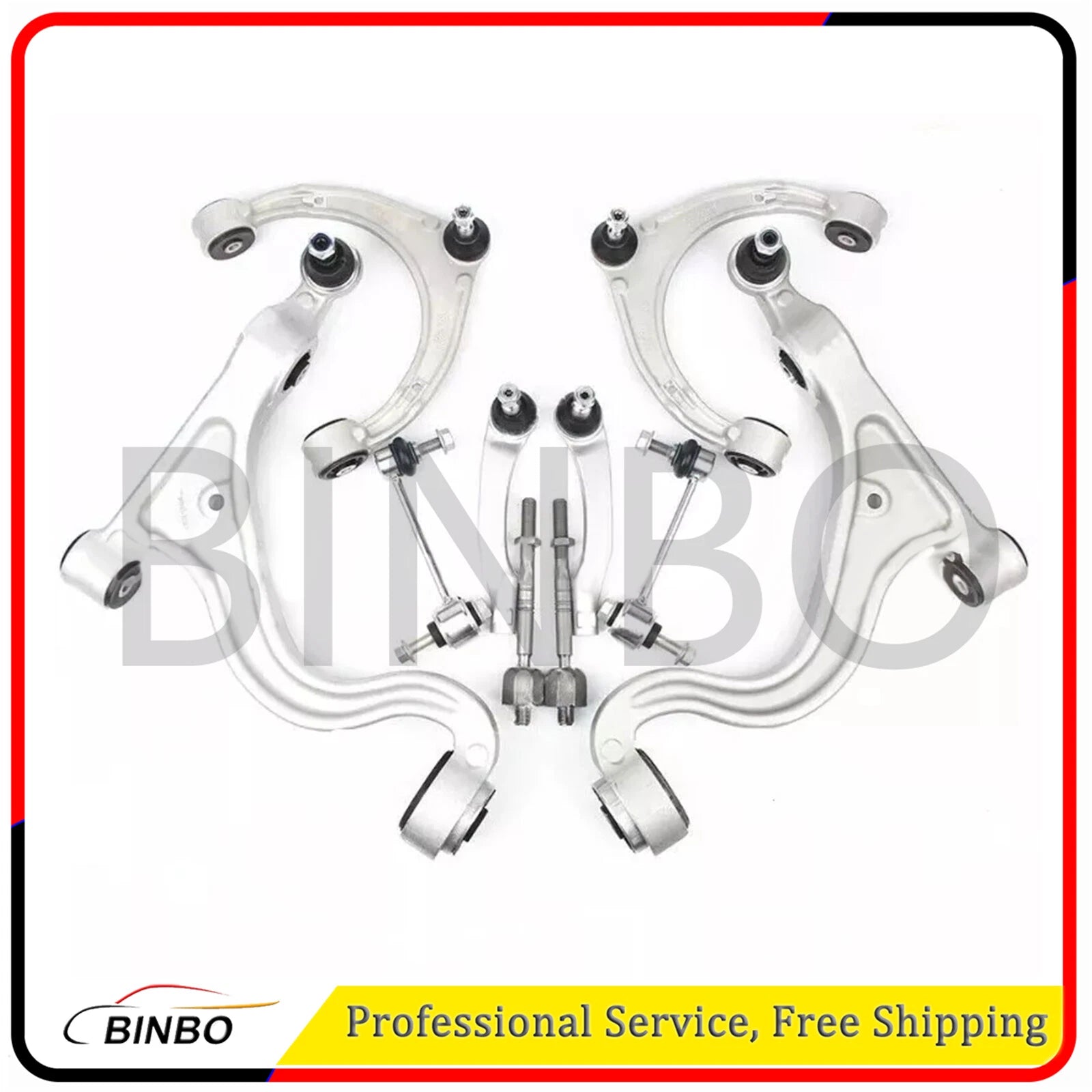 10X Front Suspension Control Arm Kits For Porsche Panamera 970 3.0D 4.8 Turbo 07FC0E-D4 - KOEEK