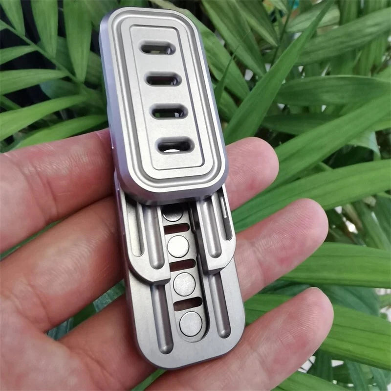Titanium Alloy Fidget Slider Fashion Adult Metal Three-Layer Fidget Toy EDC 07FC0E-D4 - KOEEK