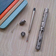 EDC Titanium Practical Ballpoint Pen Signature Working Pocket Mechanist Pen 07FC0E-D4 - KOEEK