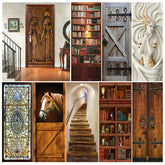 Ancient Egypt 3D Rustic Barn Door Sticker Decal Self-adhesive Wrap Mural 07FC0E-D4 - KOEEK