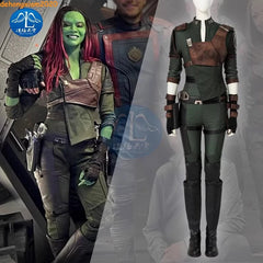 Guardians of the Galaxy Vol.3 Gamora Cosplay Costume Vest Bodysuit Shoes Outfits 07FC0E-D4 - KOEEK