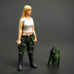 1/35 Resin Figure Model Kit Female Tank Repairer 2 Figures Unassembled Unpainted 07FC0E-D4 - KOEEK