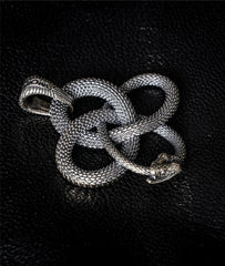 Sterling Silver Wondrous Ouroboros Snake Pendant Necklace Jewelry Keychain Penda 07FC0E-D4 - KOEEK
