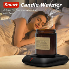 Large candle warmer with 6-hour automatic shut-off function, coffee cup warmer 07FC0E-D4 - KOEEK