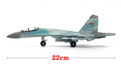 1/100 Russian SU-35 Flanker Fighter Model Plastic Painted Unassembled 07FC0E-D4 - KOEEK