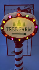 Lenox Treasured Traditions Tree Farm Light-Up Sign Christmas Decor NIB LENOX - KOEEK
