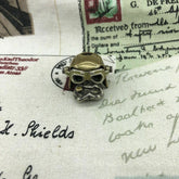 EDC Brass Pilot Skull Knife Umbrella Rope Parachute Cord Lanyard Tool Pendant 07FC0E-D4 - KOEEK