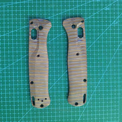 1 Pair Custom Made Titanium Handle Scales for Benchmade Bugout 535 Folding Knife 07FC0E-D4 - KOEEK