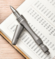 EDC Titanium Alloy Writing Ball Pen Portable Signature Pen Stationery Office Pen 07FC0E-D4 - KOEEK