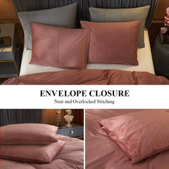 Queen Size Velvet ComforterSet 3 Piece QueenSize VelvetComforter Set BeddingSet