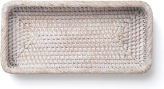 Rattan Bathroom Vanity Tray, Toilet Tank Tray, Toilet Basket Tank Topper 07FC0E-D4 - KOEEK