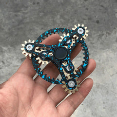 DIY Metal Gear Hand Fingertip Gyroscope Spinning Top Gearwheel Gyro EDC Toy Tool 07FC0E-D4 - KOEEK