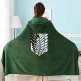 Attack on Titan Blanket Cloak Shingeki No Kyojin Survey Corps Cloak Cape Flannel 07FC0E-D4 - KOEEK