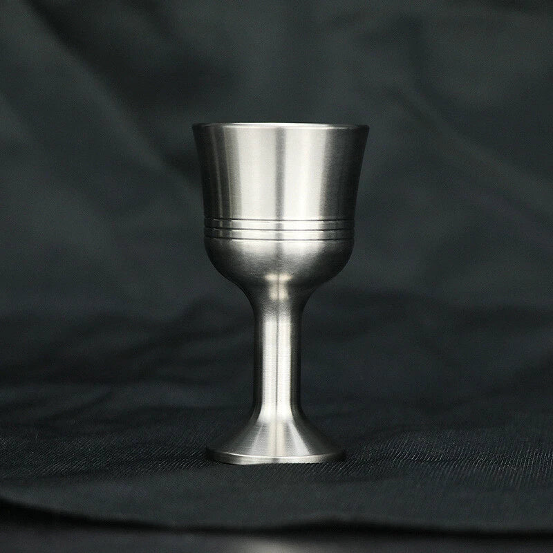 Solid Metal EDCTitanium Alloy Anti-drop Tea Mup Wine Champagne Glass CupBusiness 07FC0E-D4 - KOEEK