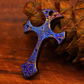 Titanium Alloy Cross Keychain Necklace Men Decorative Friendship Pendant EDC 07FC0E-D4 - KOEEK