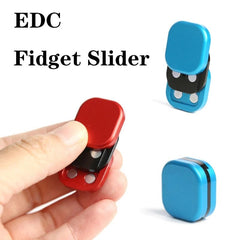 Stainless Steel Mini Cube Fidget Slider EDC Three-layer Fidget Toy Stress Relief 07FC0E-D4 - KOEEK