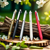 EDC Titanium Alloy + POM / PEEK / PEI Pocket Pen Ballpoint Signature Gel Pen 07FC0E-D4 - KOEEK