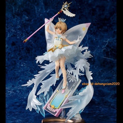 Official 1/7 Card Captor Sakura Kinomoto Sakura Transparent Card PVC Figure Gift 07FC0E-D4 - KOEEK