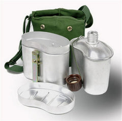 Outdoor 78version Army PLA Aluminum Metal Lunch Boxes Kettle Canteen Classic Box 07FC0E-D4 - KOEEK