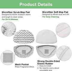 Steam Mop Pad, Steam Mop Deluxe Edition Pet Lift-Up Extended Length 07FC0E-D4 - KOEEK