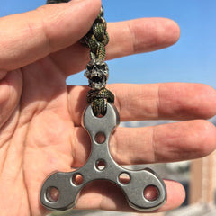 TC4 Titanium alloy Triangle Cross Pendant “Thickened 8mm” - EDC Tool 07FC0E-D4 - KOEEK