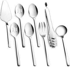 Large Hostess Serving Utensils Set, 18/10 Stainless Steel Heavy Duty 10-inch 07FC0E-D4 - KOEEK