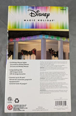 Christmas Disney Magic Holiday 24 Rainbow Wave LED Mickey Mouse String Lights DISNEY - KOEEK