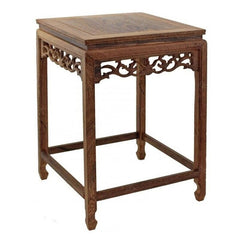 Wood Fishbowl Bonsai Vase Rack Plant Stone Base Flower Stand Home Decoration 07FC0E-D4 - KOEEK