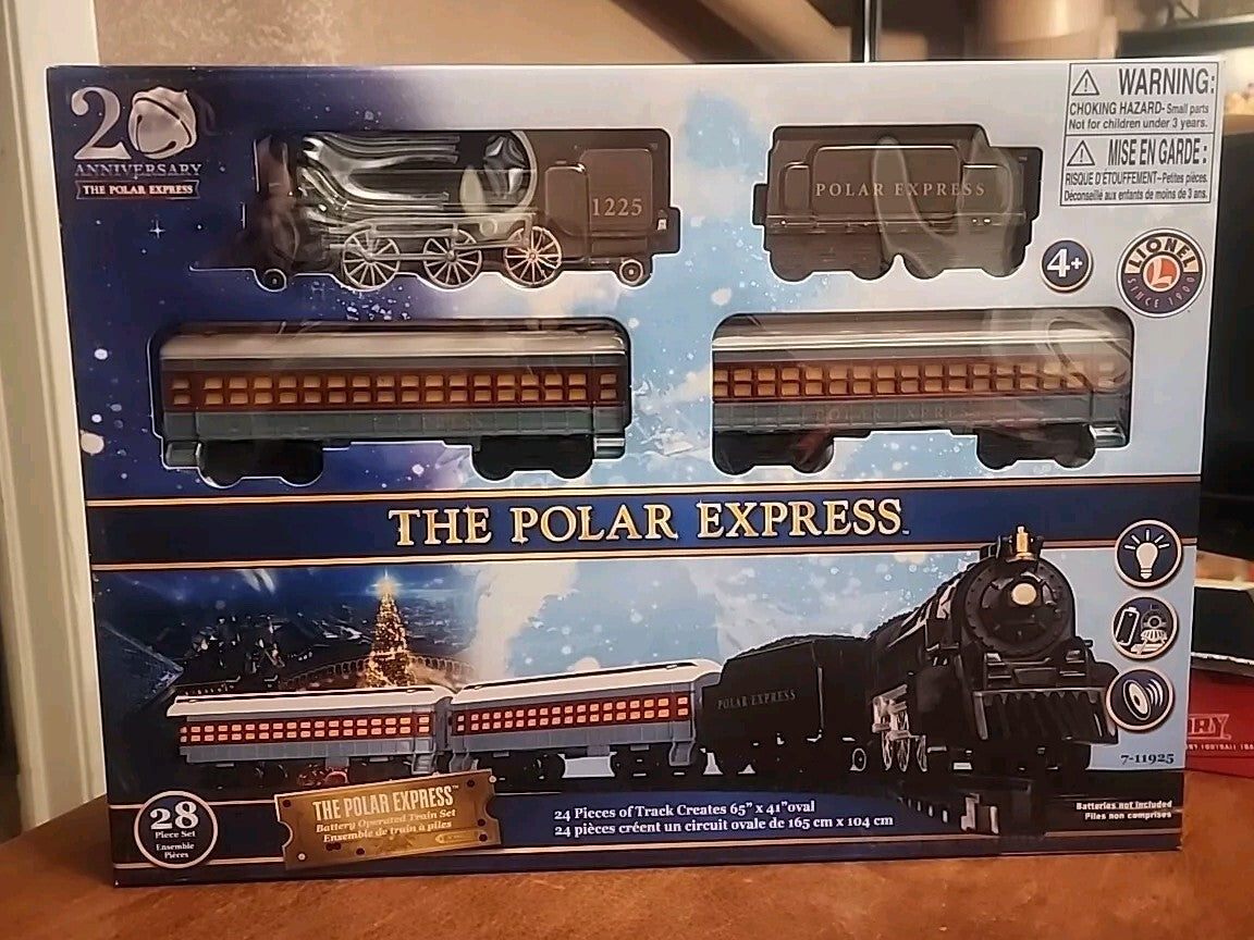 ! 20th Anniversry Polar Express Train Set By Lionel W/Audio & HEAD Light!!! LIONEL - KOEEK