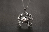 1 PC Men's Stainless Steel Amulet luck Crab Necklace Pendant w/ Chain 23.6" 07FC0E-D4 - KOEEK