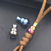 TC4 Titanium Outdoor Key Parachute Cord DIY Tool Lanyard Bead EDC Ornaments 07FC0E-D4 - KOEEK