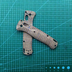 1 Pair Custom Made Titanium Handle Scales for Benchmade Bugout 535 Folding Knife 07FC0E-D4 - KOEEK