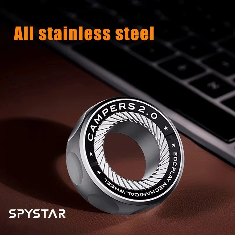 Mechanic Ring Toy Fidget Spinner Fingertip Gyro Ratchet Metal Toy Adult EDC Toys 07FC0E-D4 - KOEEK