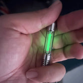 1pcs 3x22.5mm Glass Tube Night Luminous 25 Years Lamp Tube w/ Titanium Enclosure 07FC0E-D4 - KOEEK