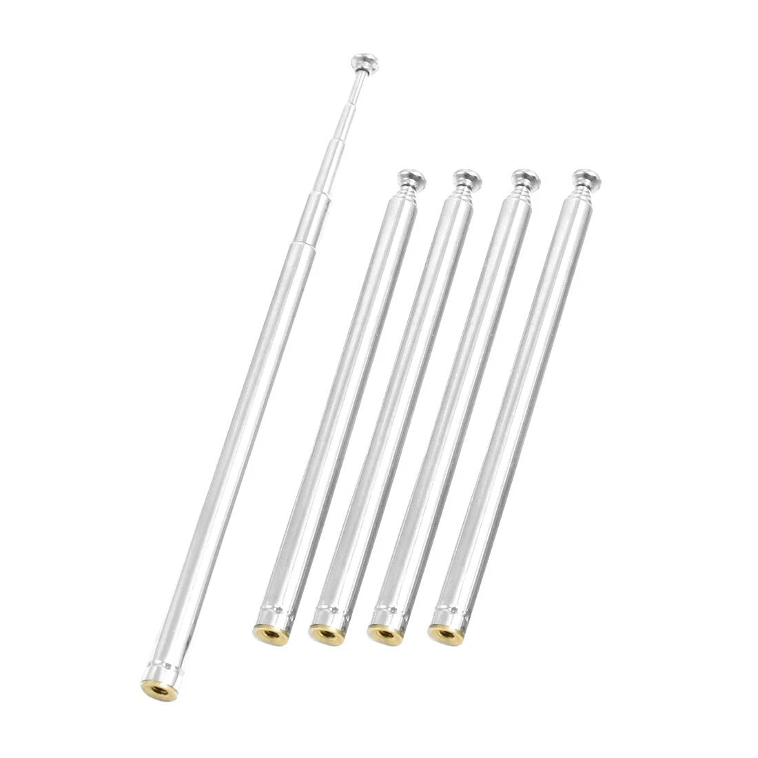 5 Sections Telescopic Antenna AM FM Radio Telescoping Antenna for Home Theater 07FC0E-D4 - KOEEK