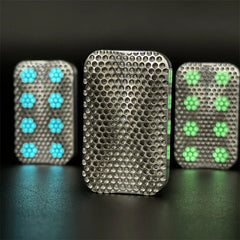 Titanium alloy Hollow Coral Fidget Slider Creative Push Fidget Stress Relief Toy 07FC0E-D4 - KOEEK