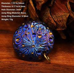 EDC Handmade Titanium Round Coin Disc Pendant for Necklace Charm DIY Keychain 07FC0E-D4 - KOEEK