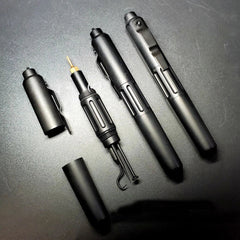 Solid Titanium Hook Screwdriver Bits Survival Outdoor Tactical Pocket EDC Tools 07FC0E-D4 - KOEEK
