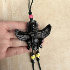 Tibetan Garuda Pendant Amulet Brass Bird Necklace Collectible 07FC0E-D4 - KOEEK