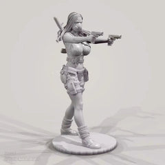 50mm resin figure model 3D printing of modern female soldiers unassembled 07FC0E-D4 - KOEEK