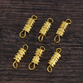 5 Bags Bracelet Clasp Connectors Barrel Screw Type Clasps for Necklace 07FC0E-D4 - KOEEK