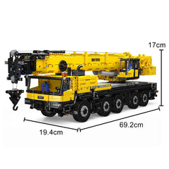 new Mould King 17073 Engineering Crane Yellow Truck Building Block Remote Control MOULD KING - KOEEK