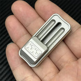 Stainless Steel Mechanical Push Fidget Slider Mini EDC Fidget Stress Relief 07FC0E-D4 - KOEEK