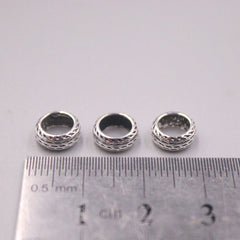 10pcs 925 Sterling Silver Round Loose Beads 8mm 6mm Available 07FC0E-D4 - KOEEK