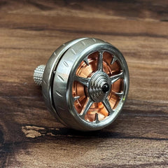 EDC Stainless Steel Copper Spinning Top Top Spinner Mental Stress Relief Toys 07FC0E-D4 - KOEEK