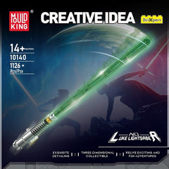 new Mould King 10140 Lightsaber Green Sword Glows Fluorescent Building Block Toy MOULD KING - KOEEK