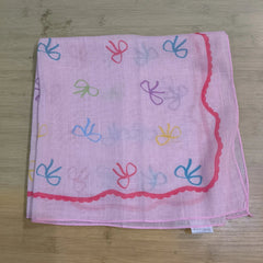 Womens Lovely Pink Bandana Scarf Neckerchief Shawl Bow Knots Graphic Scarves 07FC0E-D4 - KOEEK