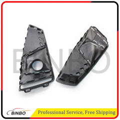 Fit For AUDI A4 B9 S-Line S4 2019 Honeycomb Bumper Grill Fog Light Grille Glossy 07FC0E-D4 - KOEEK