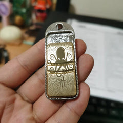 Metal Click Press Coin Push Card Hand Fidget Decompression EDC Toy Gift 07FC0E-D4 - KOEEK