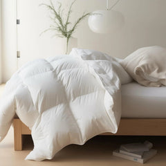 Queen Size All Season White Duvet Cover Super Soft Cotton Cover Fluffy 07FC0E-D4 - KOEEK